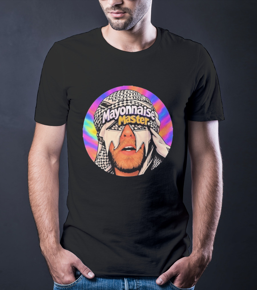 Mayonnaise Master Psychedelic Headwear Humor T-Shirt