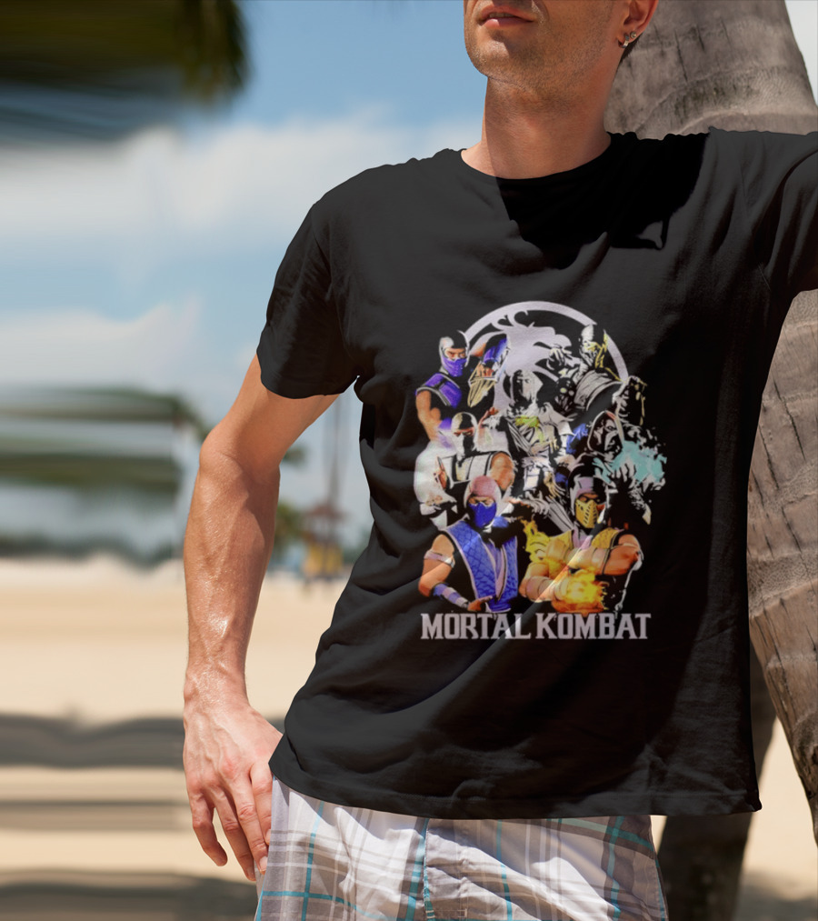 Mortal Kombat Sub Zero Ninja Characters Group T-Shirt