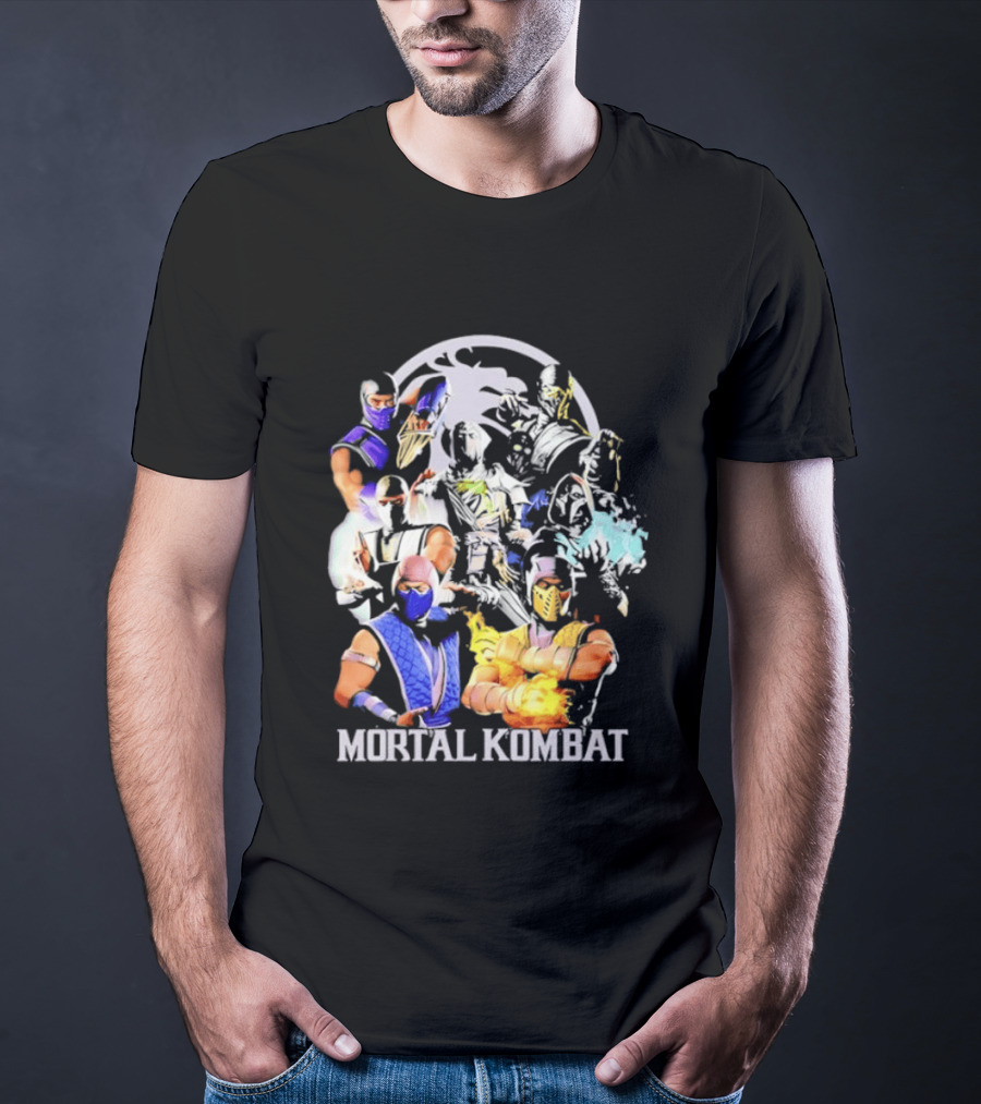Mortal Kombat Sub Zero Ninja Characters Group T-Shirt