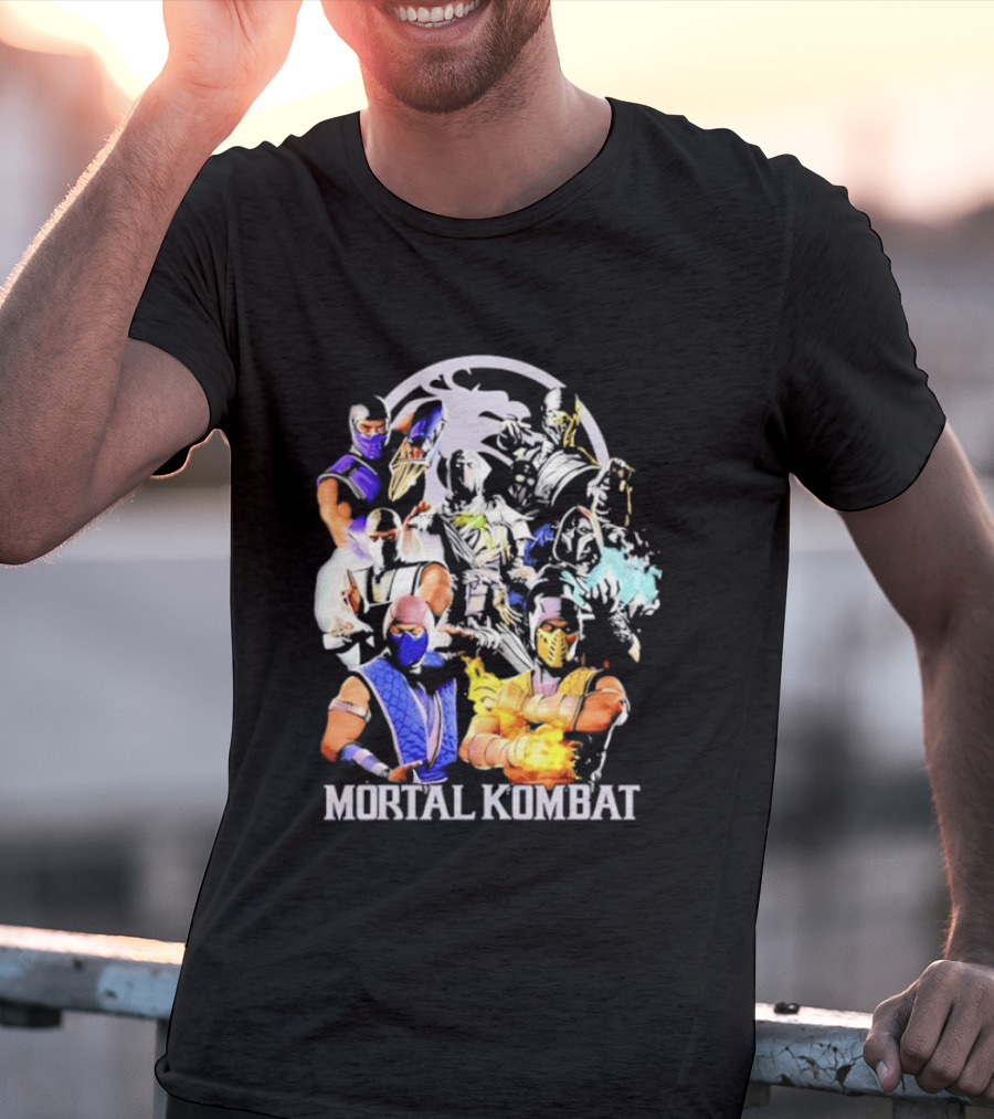 Mortal Kombat Sub Zero Ninja Characters Group T-Shirt