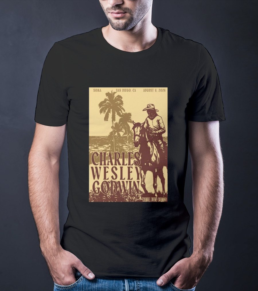 SOMA San Diego CA August 8 2026 Charles Wesley Godwin With Lilly Hiatt T-Shirt