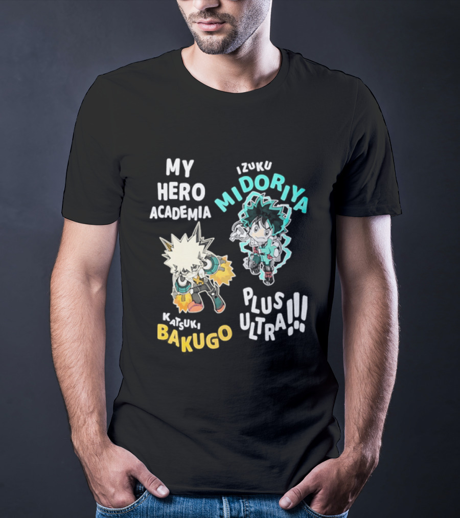 My Hero Academia Izuku Midoriya Katsuki Bakugo Plus Ultra T-Shirt
