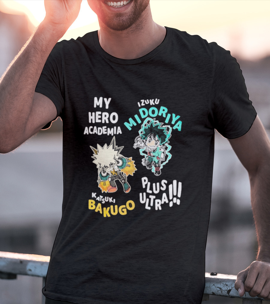My Hero Academia Izuku Midoriya Katsuki Bakugo Plus Ultra T-Shirt