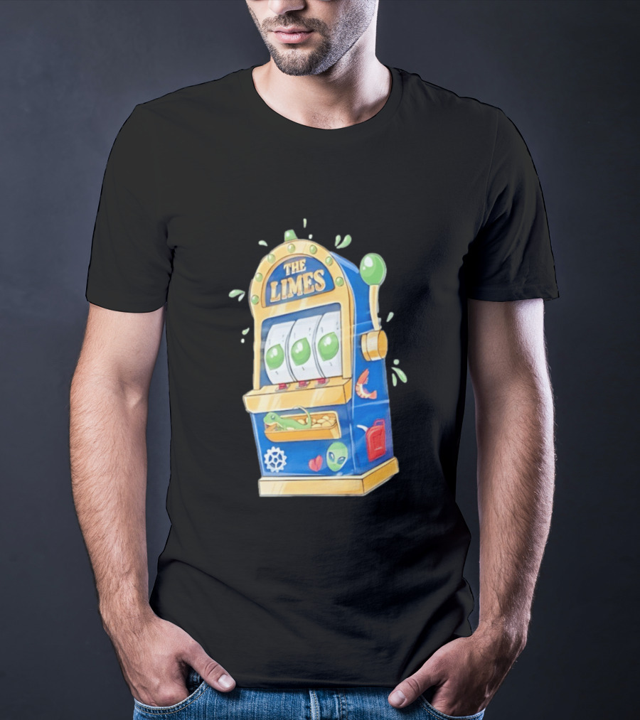 The Limes Slot Machine Gambling Casino With Aliens And Citrus T-Shirt
