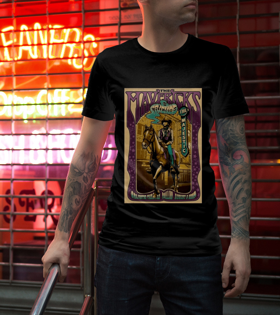 The Mavericks Majestic Theatre Dallas August 8 2026 Tour T-Shirt