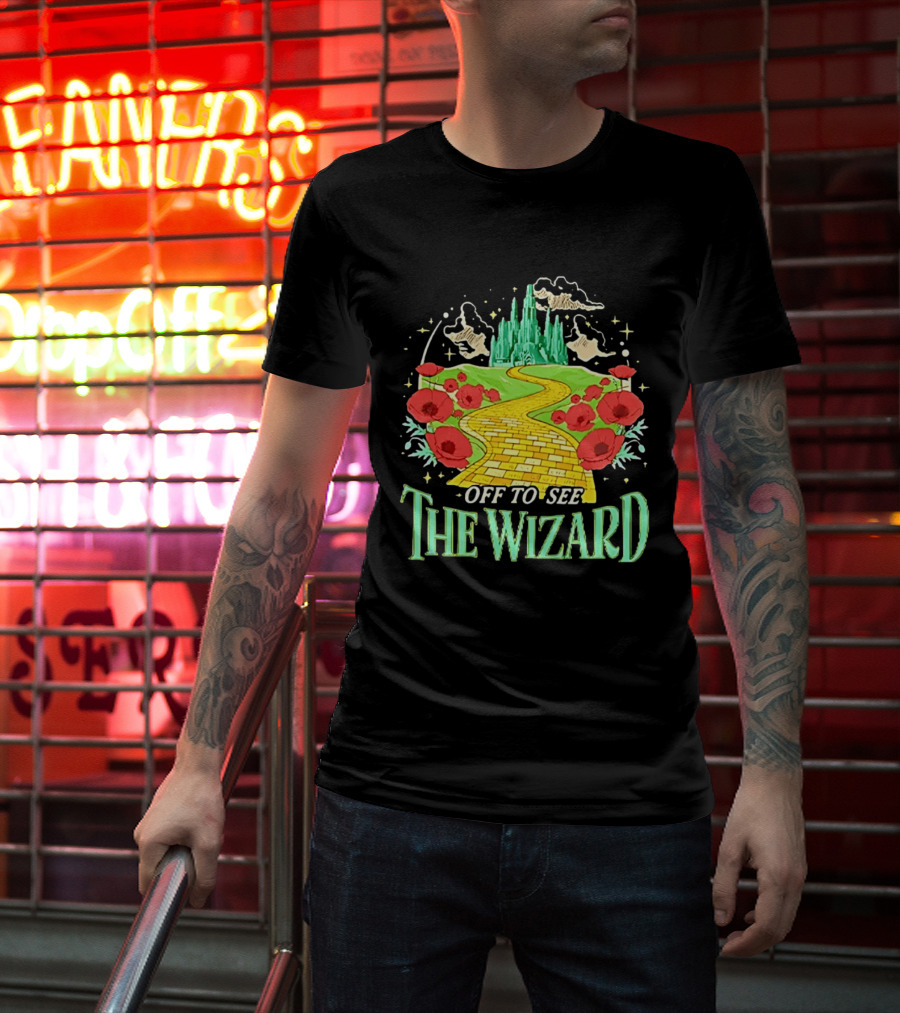 Off To See The Wizard Yellow Brick Road Fantasy Longsleeve T-Shirt
