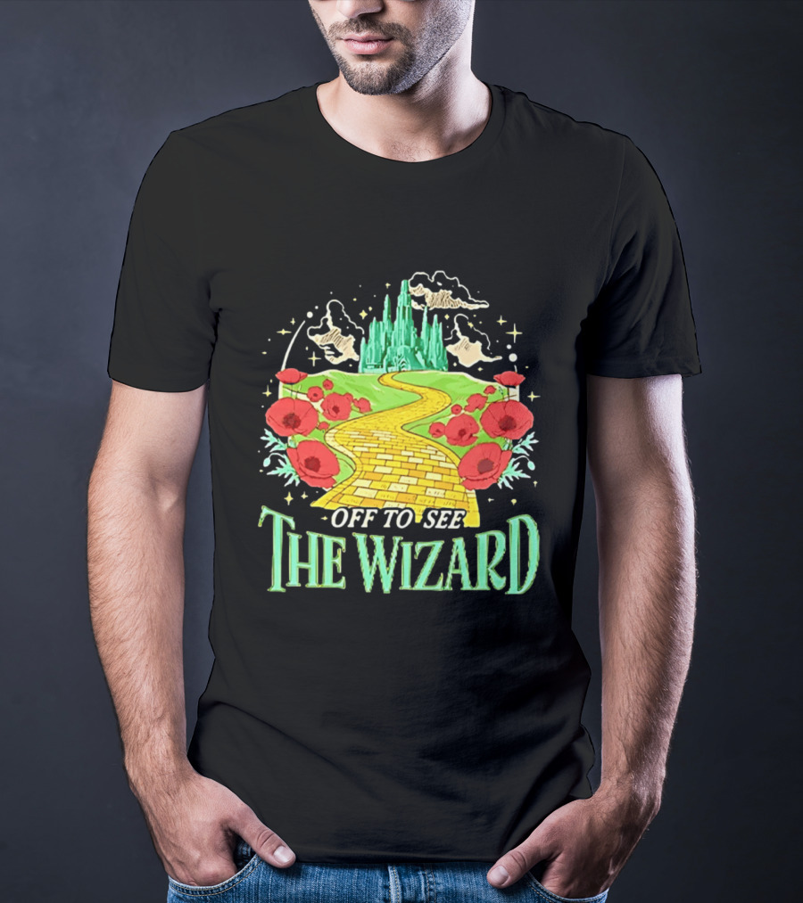 Off To See The Wizard Yellow Brick Road Fantasy Longsleeve T-Shirt