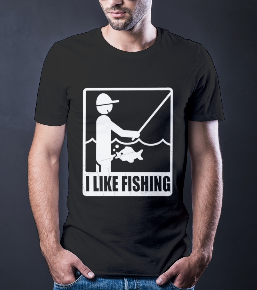 I Like Fishing Fisherman Angler Catching Fish T-Shirt