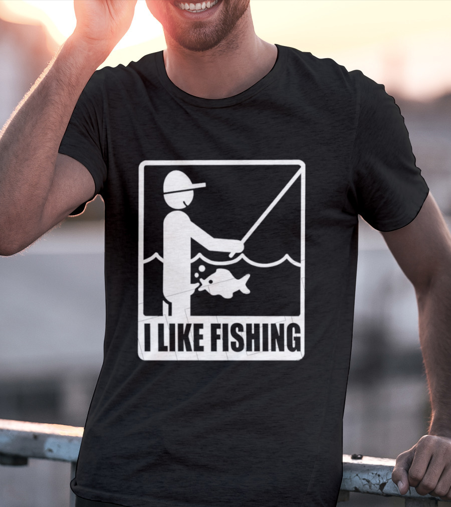 I Like Fishing Fisherman Angler Catching Fish T-Shirt
