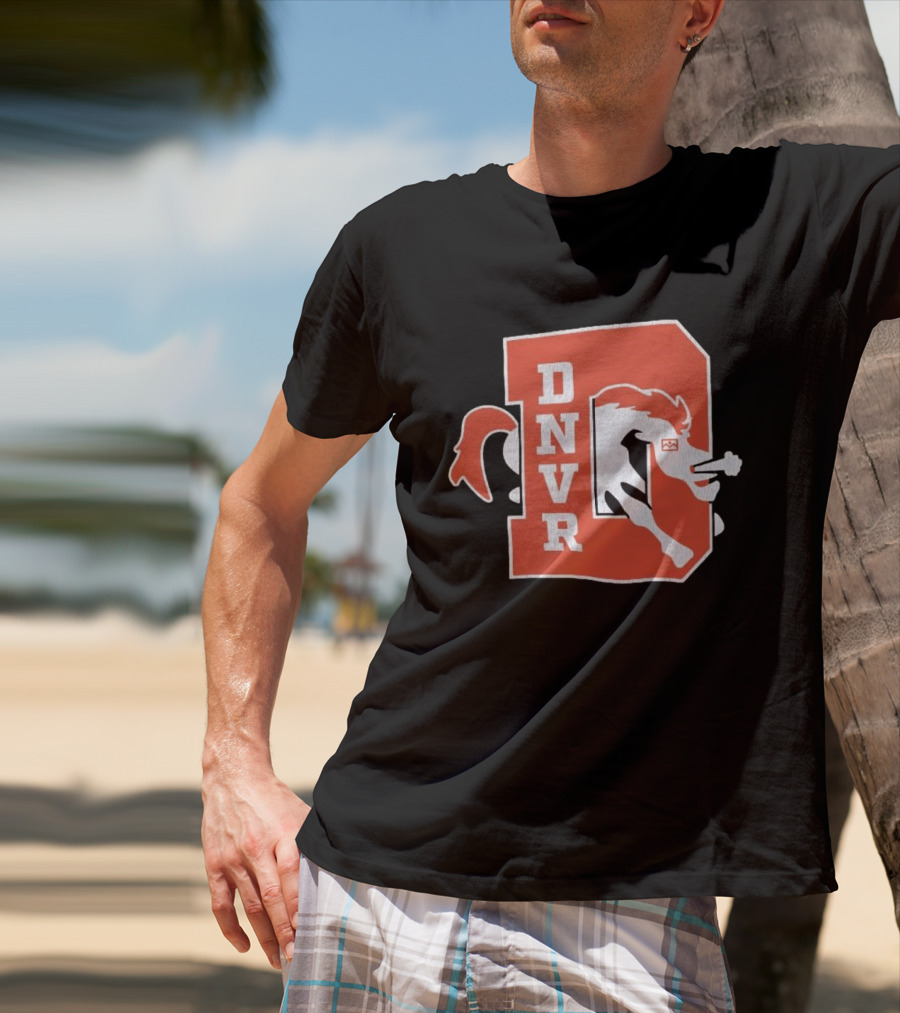 DNVR Denver Broncos Retro Horse Head T-Shirt