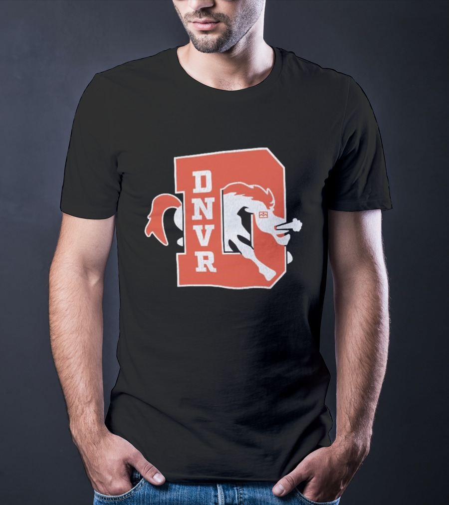 DNVR Denver Broncos Retro Horse Head T-Shirt