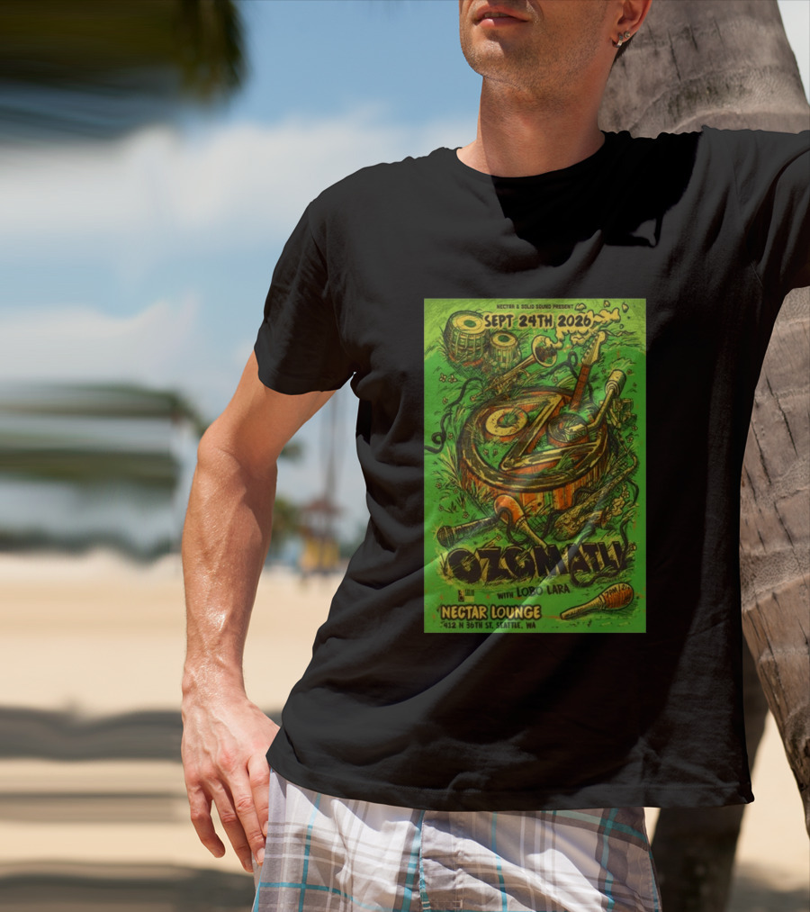 Ozomatli At Nectar Lounge Seattle With Lobo Lara September 24th 2026 T-Shirt