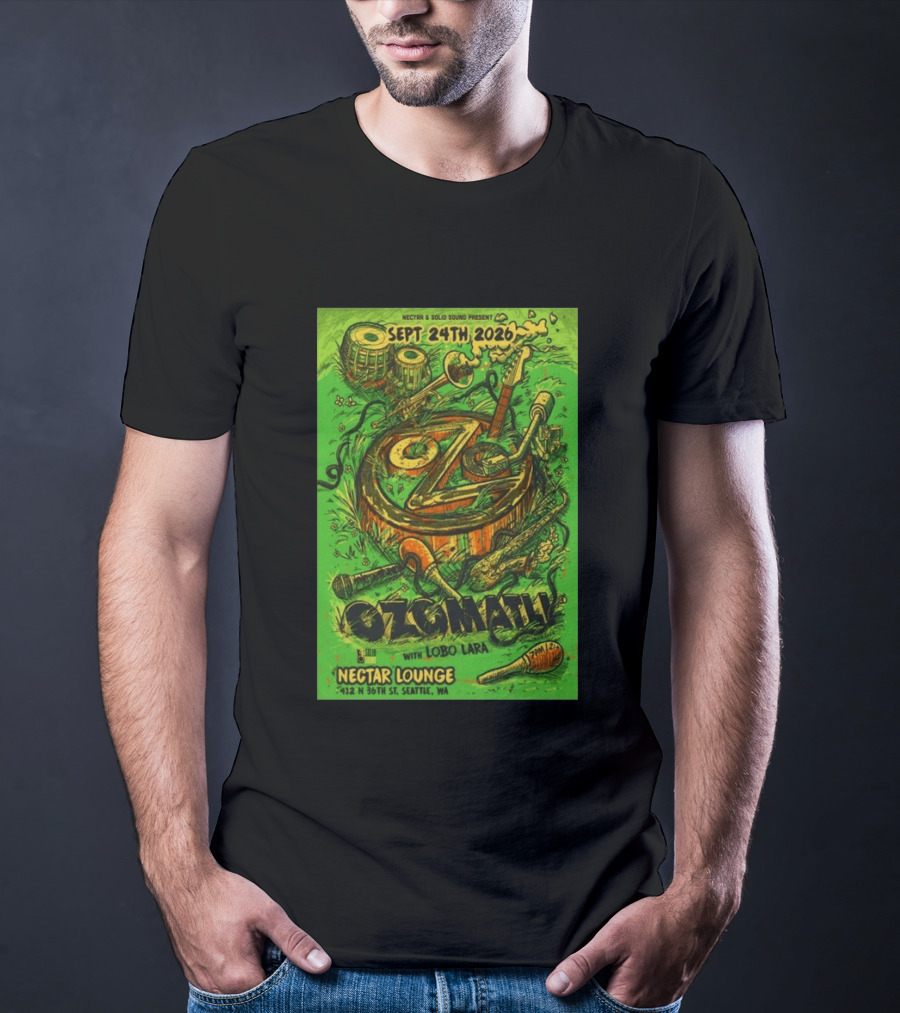 Ozomatli At Nectar Lounge Seattle With Lobo Lara September 24th 2026 T-Shirt