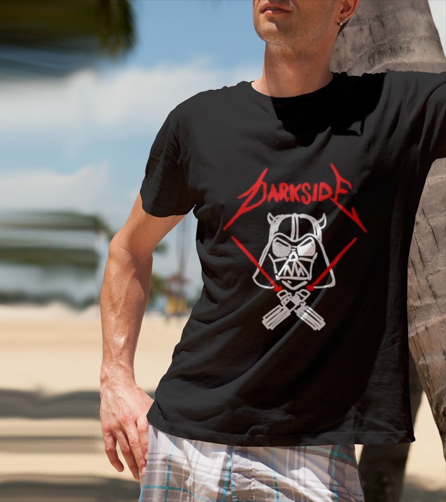 Darth Vader Join The Dark Side Metal Crossover Darkside Zwrocle Lightsabers T-Shirt