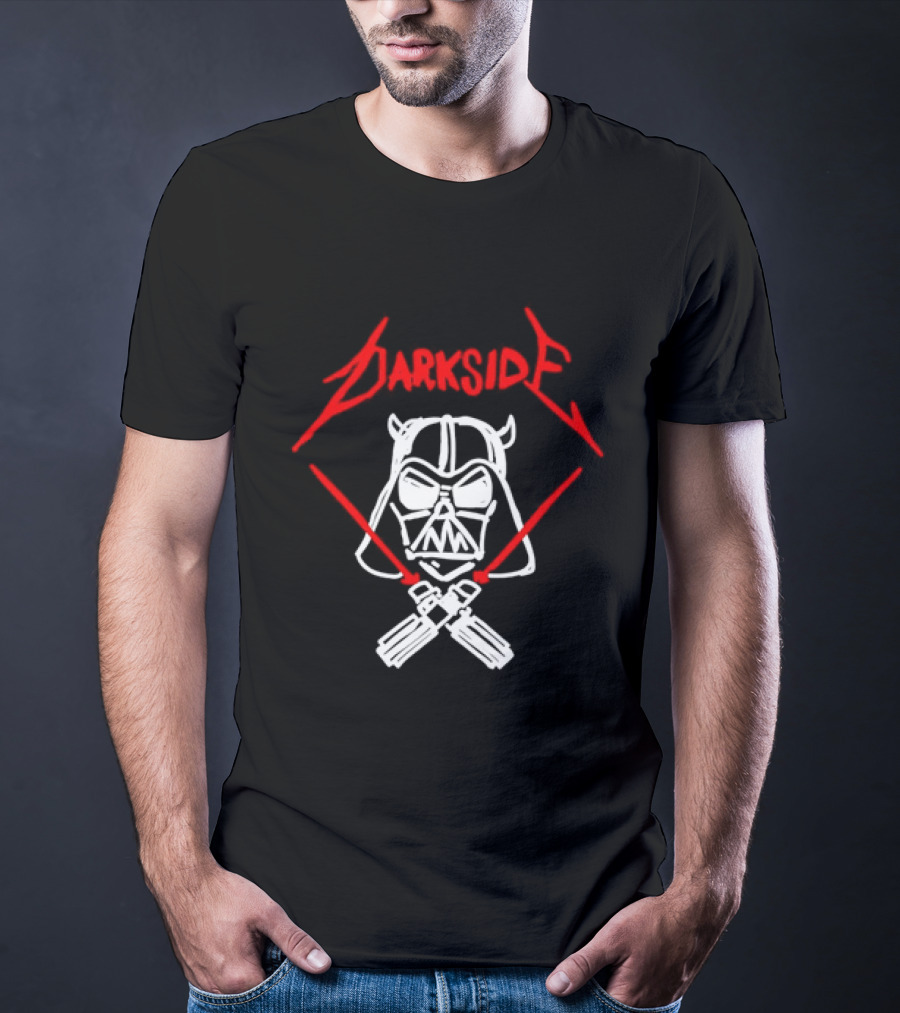 Darth Vader Join The Dark Side Metal Crossover Darkside Zwrocle Lightsabers T-Shirt
