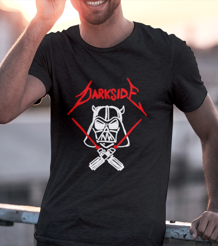 Darth Vader Join The Dark Side Metal Crossover Darkside Zwrocle Lightsabers T-Shirt