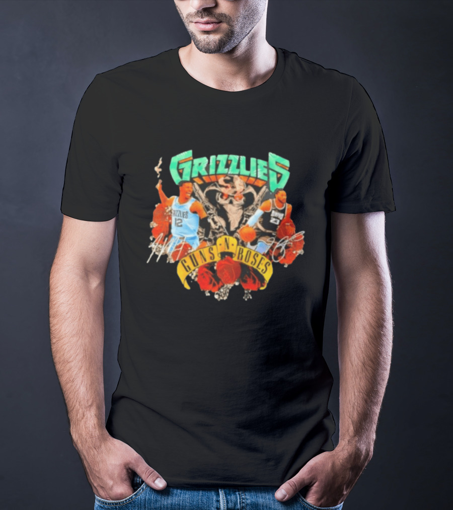 Guns N' Roses Grizzlies Ja Morant Memphis Basketball T-Shirt