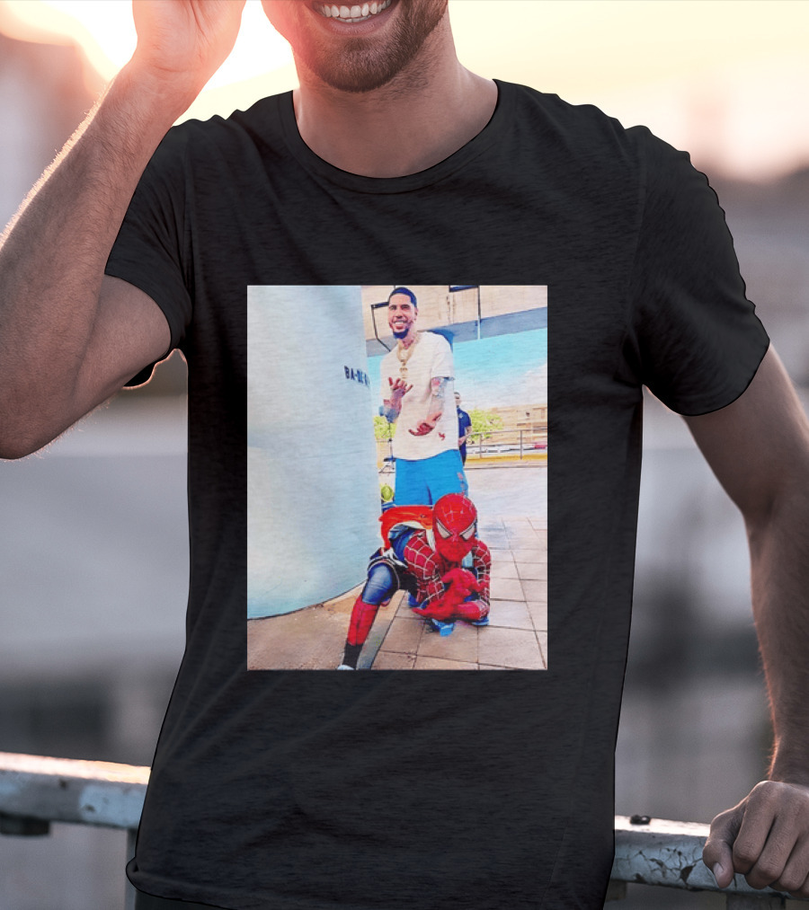 Jayson Tatum Spider Man Boston Celtics T-Shirt