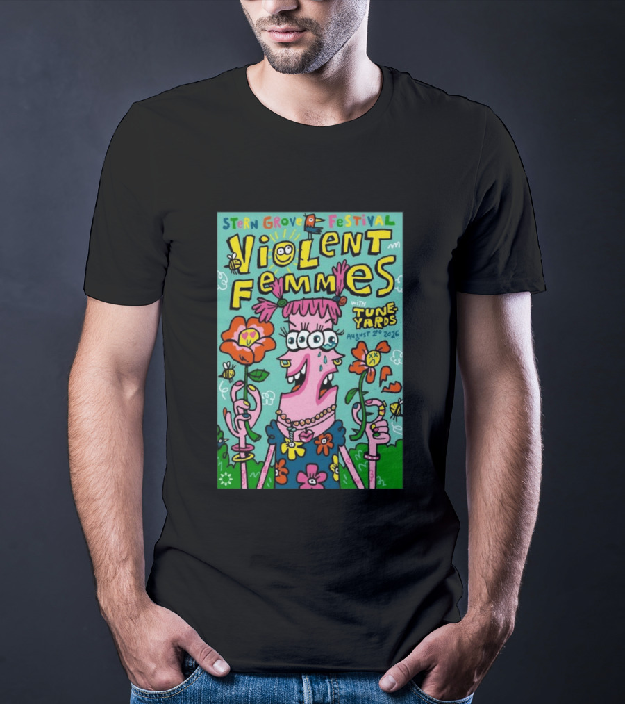 Stern Grove Festival Violent Femmes Tune Yards August 2 2026 San Francisco T-Shirt
