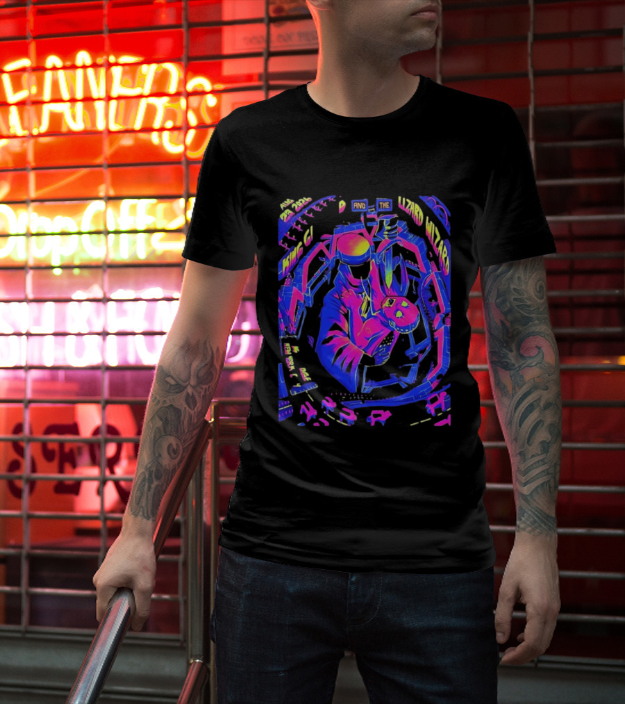 King Gizzard And The Lizard Wizard Aug 23 2024 New York City KS Bridge Concert T-Shirt
