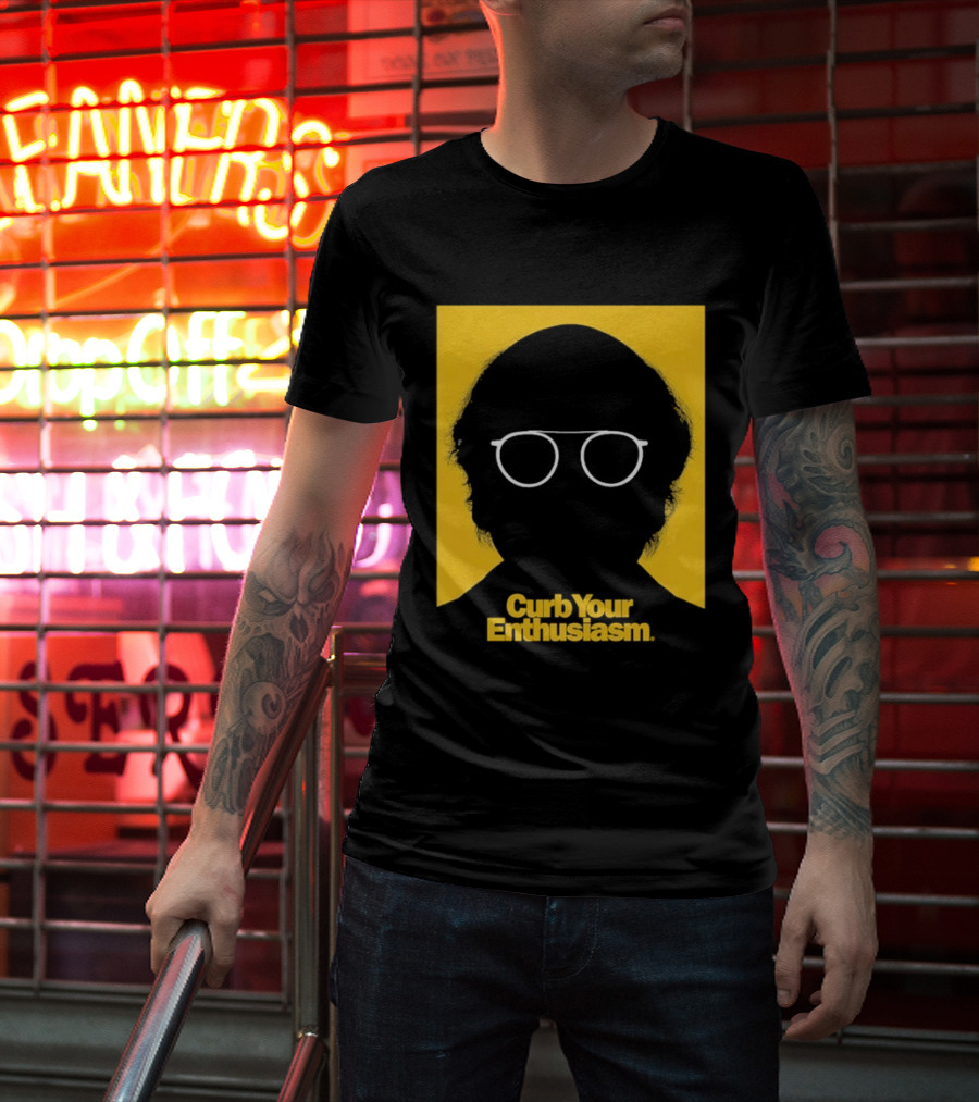Curb Your Enthusiasm Larry David Silhouette Glasses T-Shirt