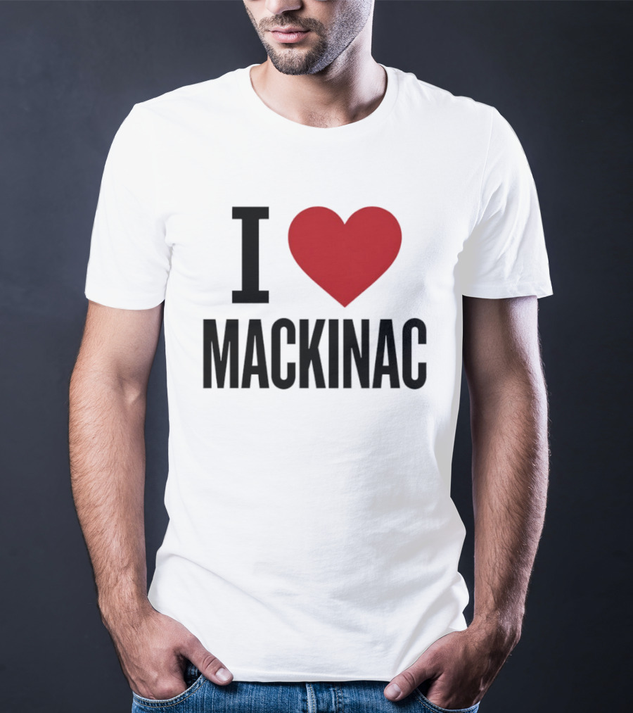I Love Mackinac Michigan Travel Vacation T-Shirt