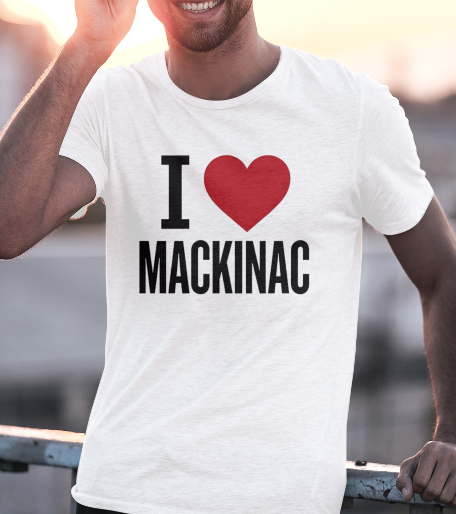 I Love Mackinac Michigan Travel Vacation T-Shirt