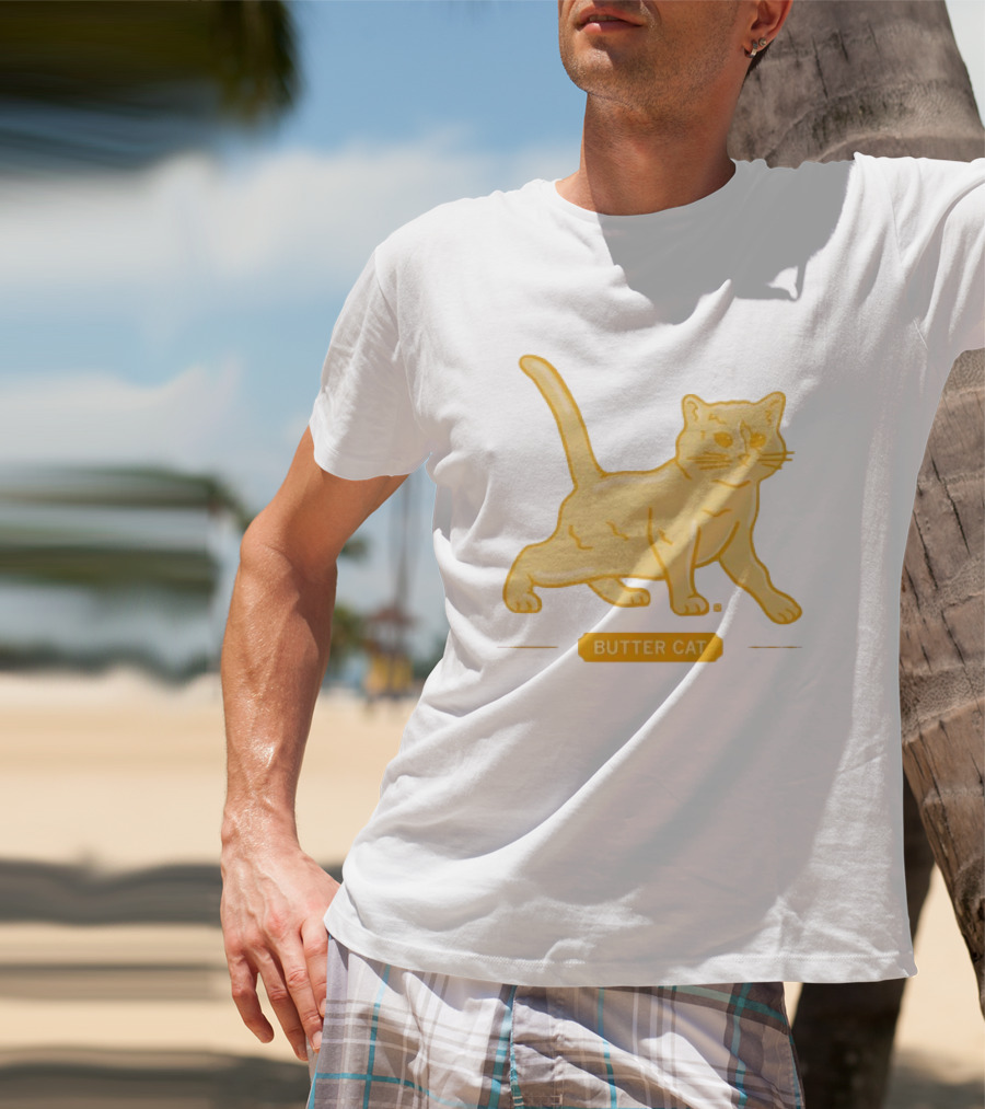 Butter Cat Animal Kitten Playful T-Shirt