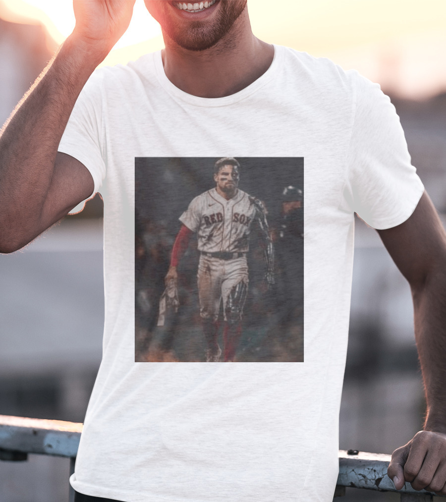 Caleb Durbin The Durbinator Red Sox Cyborg Player T-Shirt