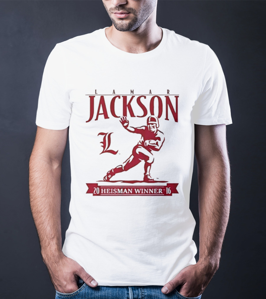 Lamar Jackson Louisville Football Heisman Winner 2016 T-Shirt