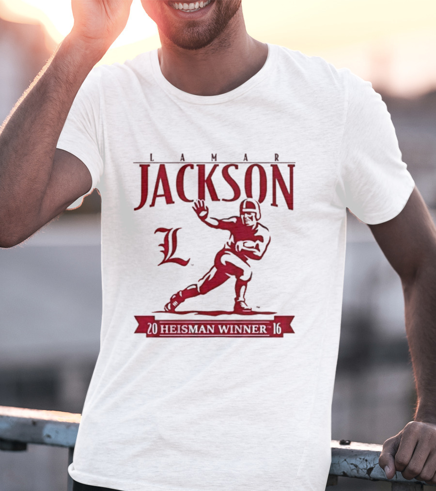 Lamar Jackson Louisville Football Heisman Winner 2016 T-Shirt