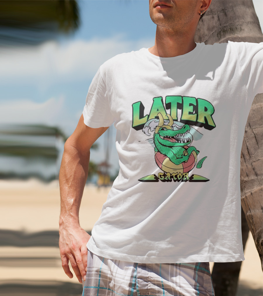Later Gator Loki Alligator Marvel Disney Plus Floating Relaxation T-Shirt