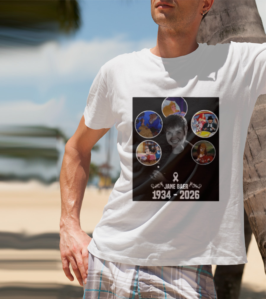 Jane Baer 1934 2026 Beauty And The Beast Sleeping Beauty Dumbo Mary Poppins Fox And The Hound Mickey Mouse T-Shirt