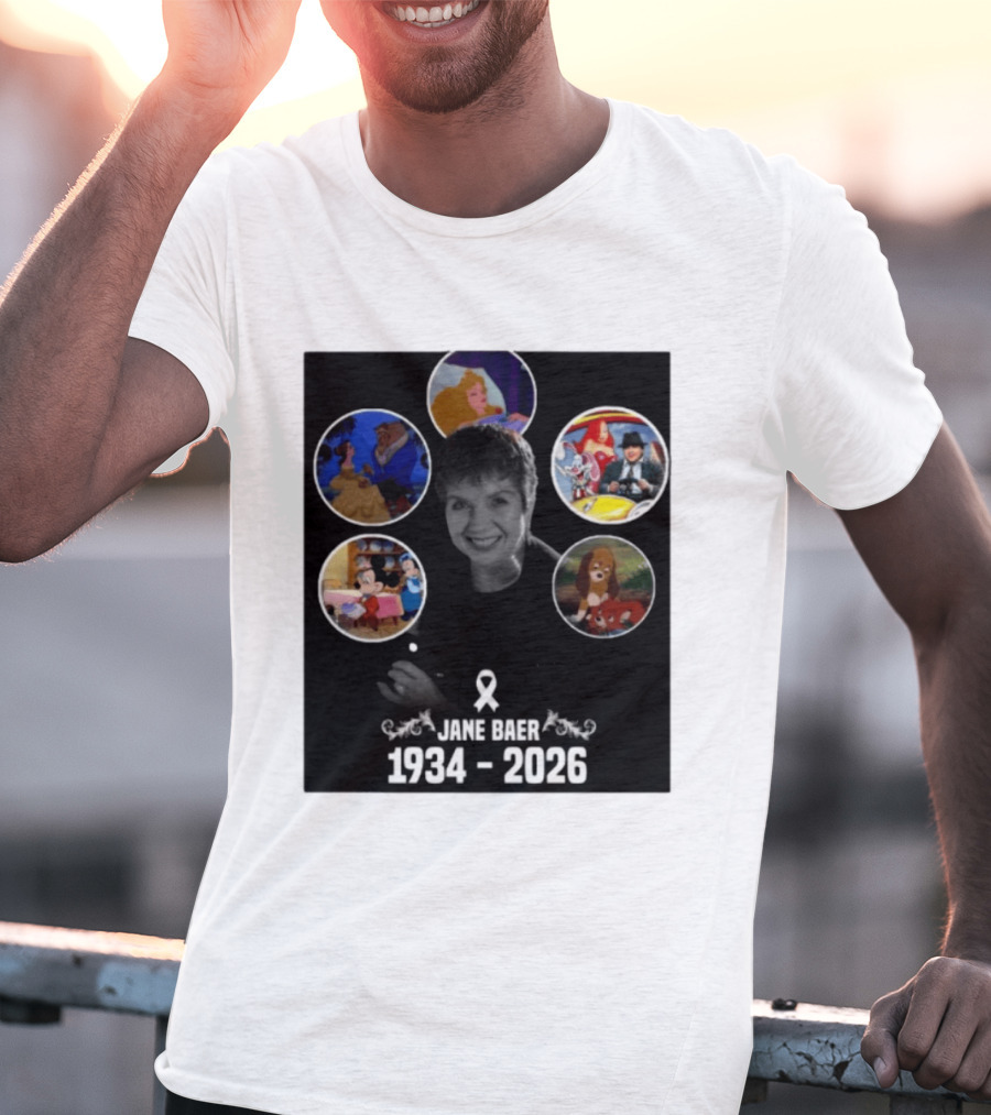 Jane Baer 1934 2026 Beauty And The Beast Sleeping Beauty Dumbo Mary Poppins Fox And The Hound Mickey Mouse T-Shirt