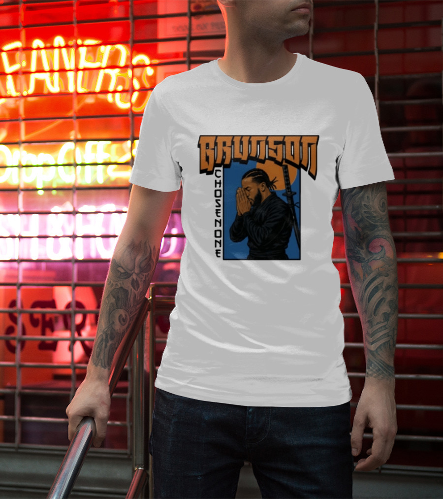 Brunson Chosen One Samurai Style Meditation And Sword T-Shirt
