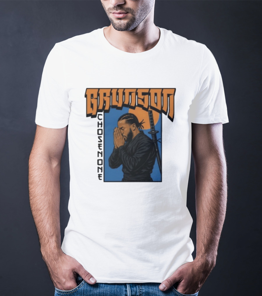 Brunson Chosen One Samurai Style Meditation And Sword T-Shirt