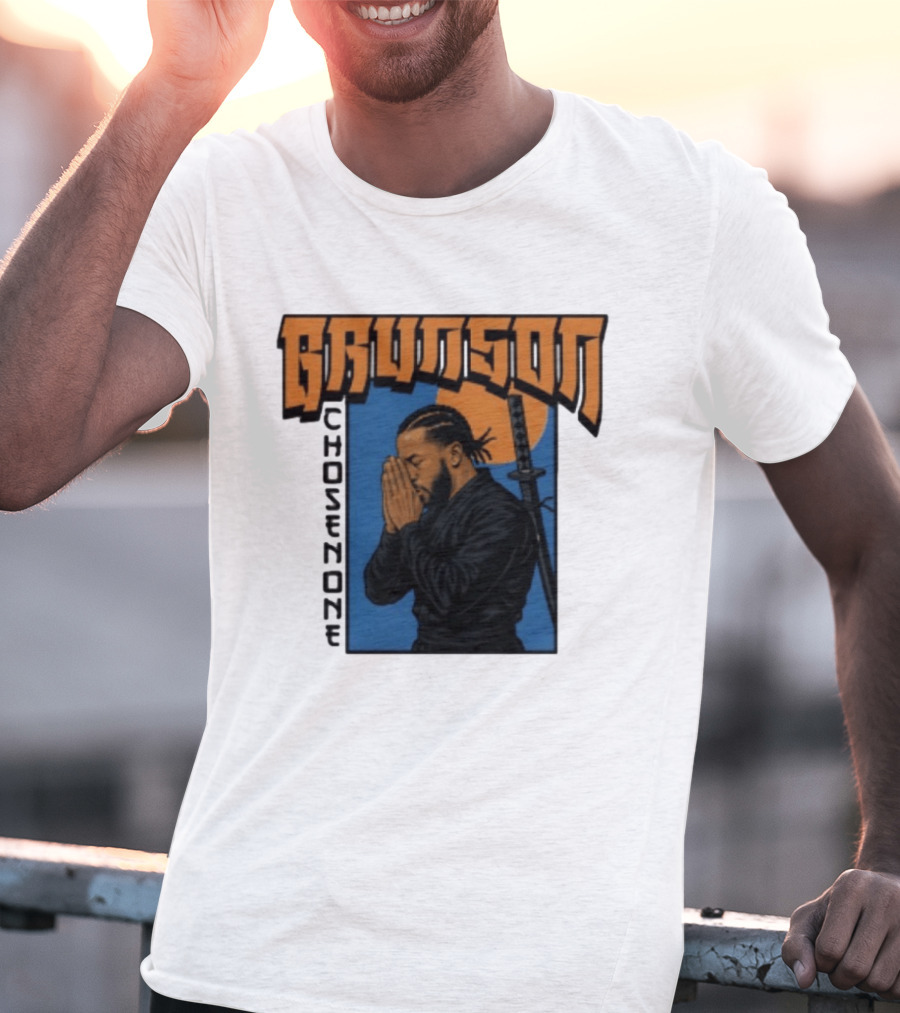 Brunson Chosen One Samurai Style Meditation And Sword T-Shirt