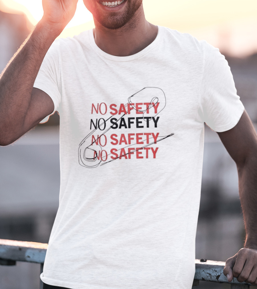 No Safety Pop Up With Safety Pin T-Shirt