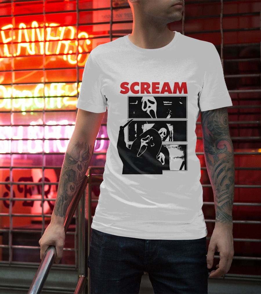 Scream Ghostface Slasher Horror Movie 90s T-Shirt