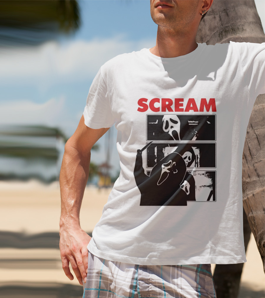 Scream Ghostface Slasher Horror Movie 90s T-Shirt
