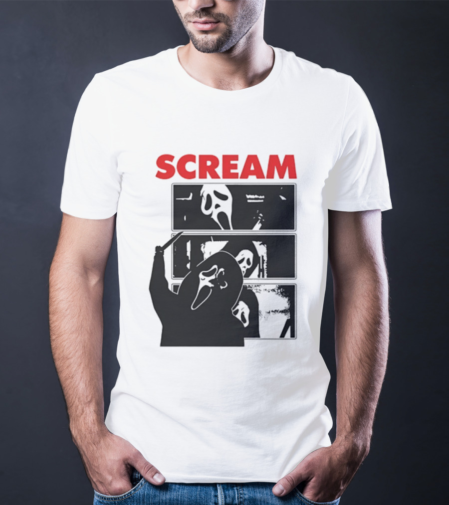 Scream Ghostface Slasher Horror Movie 90s T-Shirt
