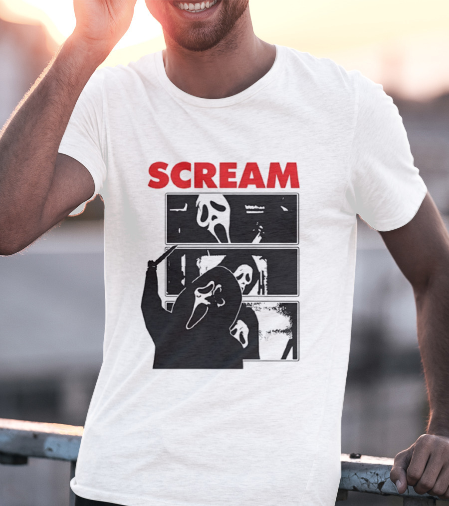 Scream Ghostface Slasher Horror Movie 90s T-Shirt