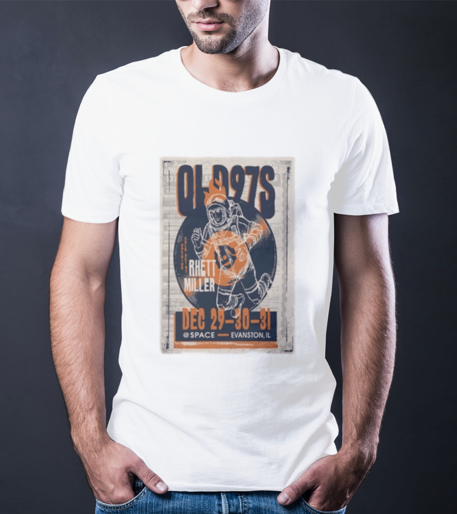 Old 97s Rhett Miller Dec 29 30 31 2025 Space Evanston Il T-Shirt