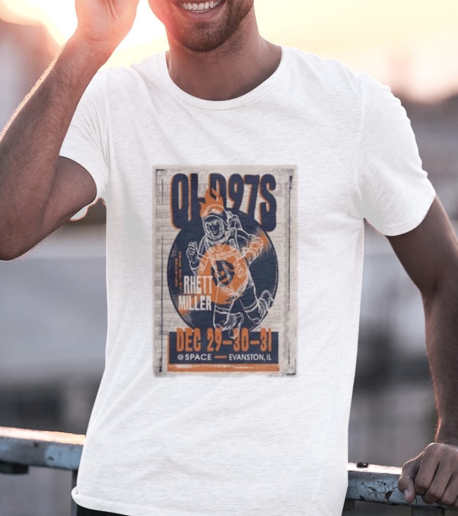 Old 97s Rhett Miller Dec 29 30 31 2025 Space Evanston Il T-Shirt