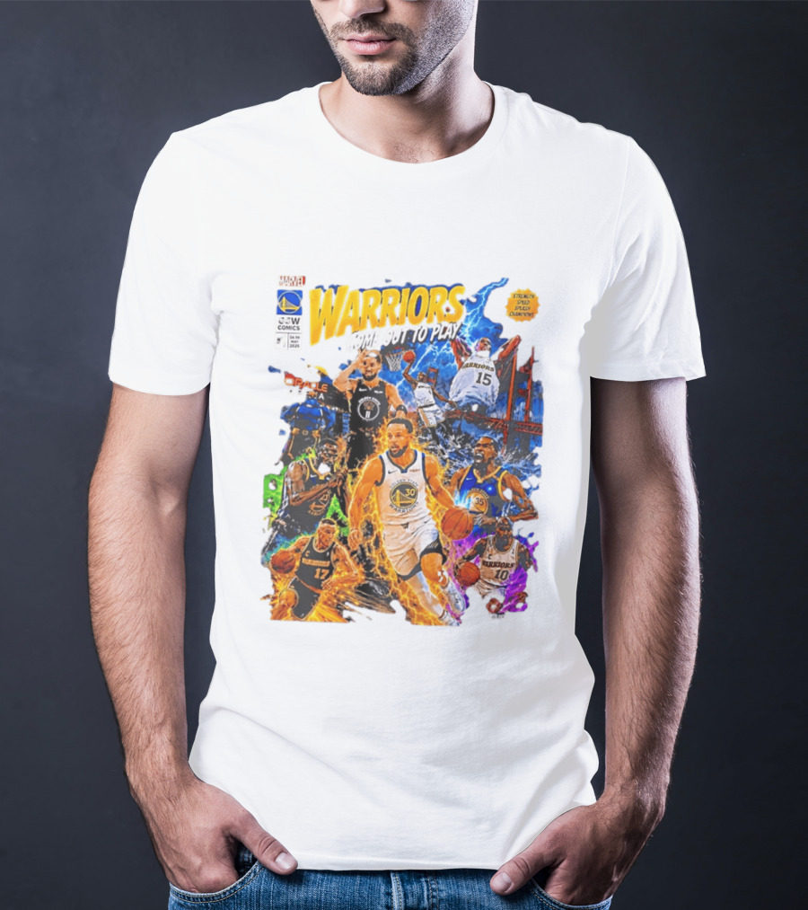 Golden State Warriors Come Out To Play Comic Book Marvel Oracle Arena T-Shirt
