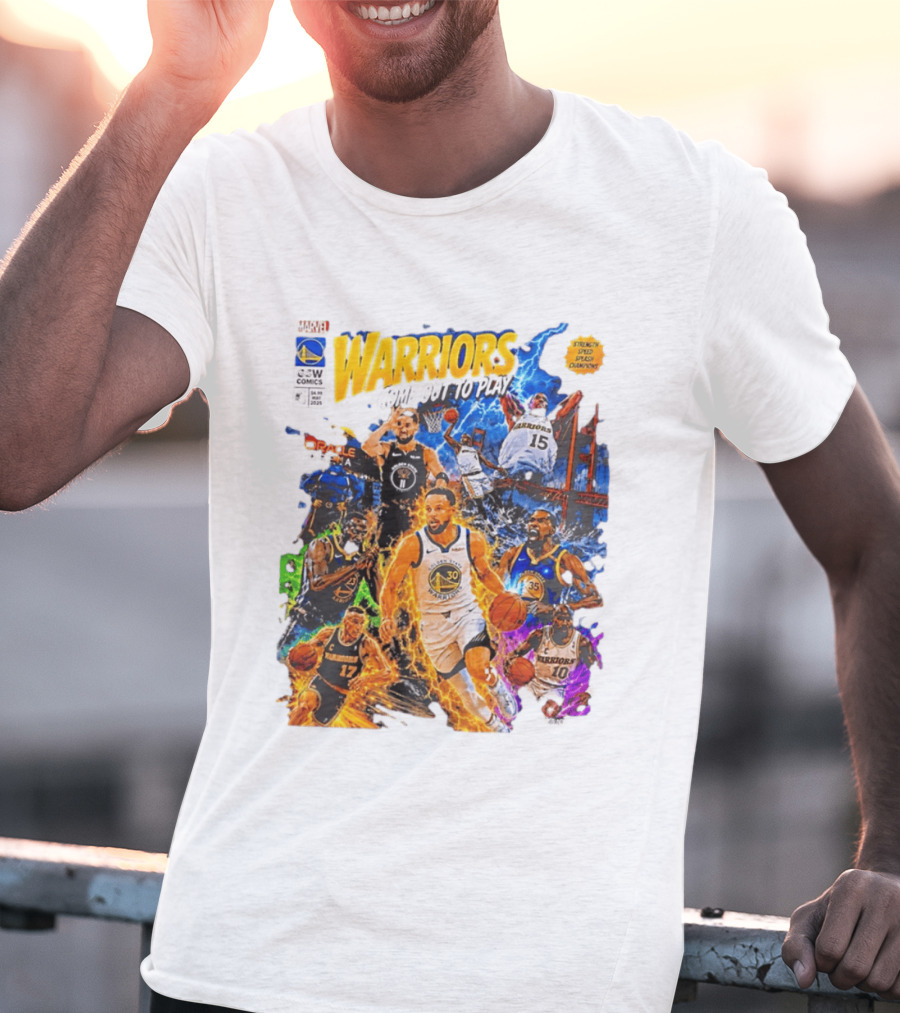 Golden State Warriors Come Out To Play Comic Book Marvel Oracle Arena T-Shirt