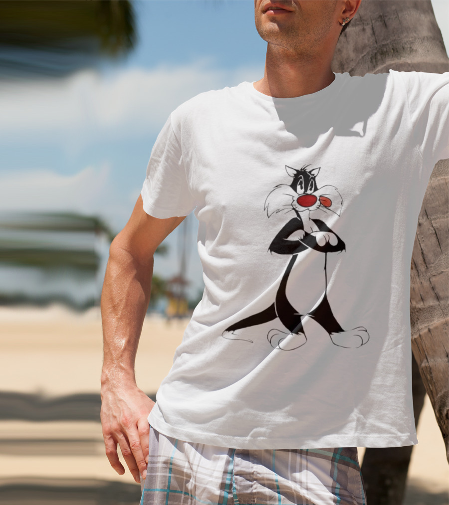 Sylvester The Cat Looney Tunes Warner Bros T-Shirt