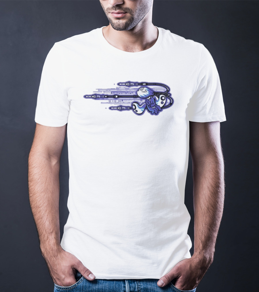 Techno Virus Digitalvirus No1 Cyber Character With Circuit T-Shirt