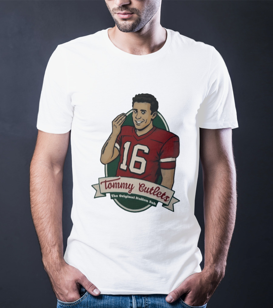 Tommy DeVito 16 Football Jersey Tommy Cutlets The Original Italian Sub T-Shirt