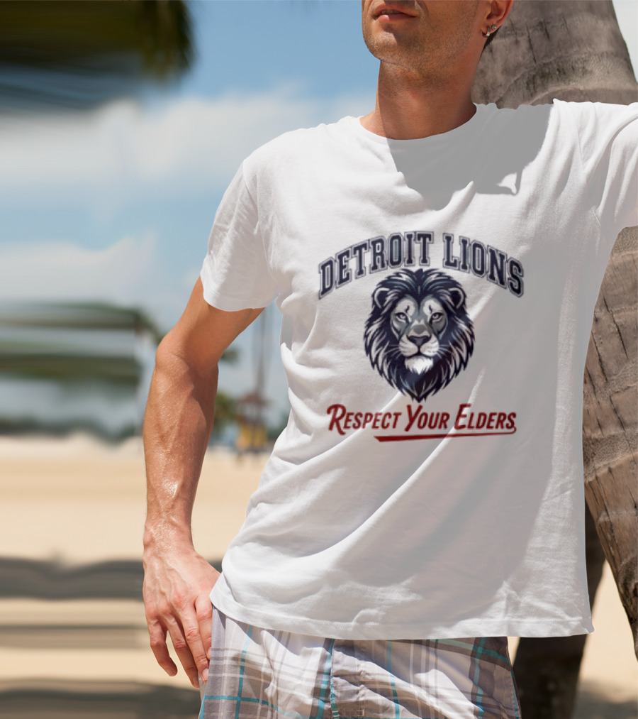 Detroit Lions Respect Your Elders T-Shirt